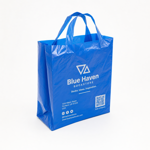 Colorful Branded Soft Loop Customized Print Ldpe Plastic Shopping <b>Bag</b> With Handle Logo - Product Image 1