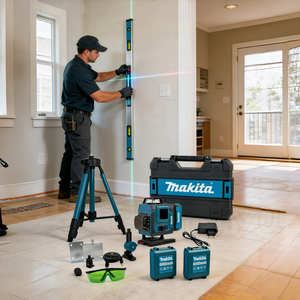 Kit de niveau <span class=keywords><strong>laser</strong></span> best-seller avec deux batteries, boîte à outils et trépied, adapté à la décoration intérieure, bricolage, niveau <span class=keywords><strong>laser</strong></span> haute précision Makita - Product Image 6