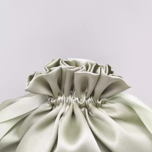 Sac en satin de soie personnalisé avec cordon de serrage pour bijoux, cosmétiques, perruques, accessoires, rangement, mariages, fêtes, emballages cadeaux - Product Image 3