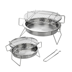 Custom Indoor/Outdoor Foldable Korean Style Stainless Steel BBQ Grills <strong>Table</strong> <strong>Top</strong> Charcoal <strong>Barbecues</strong> - Product Image 1