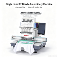 Machine à broder numérique automatique à tête unique pour t-shirts, casquettes et vêtements plats