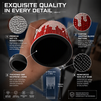 Manchon isotherme réutilisable en néoprène avec strass pour canettes de bière, de soda et de boissons énergisantes standard de 330 ml et 355 ml
