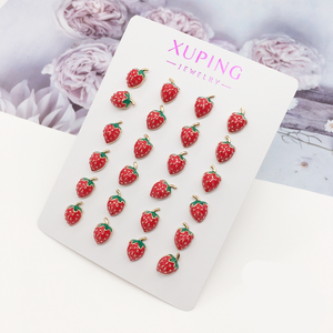 <span class=keywords><strong>Orecchini</strong></span> XUPING Gioielli all'Ingrosso in Acciaio Inox Placcato Oro per Bambina con Ciliegia, Fragola, <span class=keywords><strong>Coccinella</strong></span> e Cuore Rosa - Product Image 3