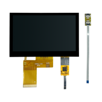 Modul LCD TFT 4,3 Inci 480*272 Dengan Layar Sentuh Kapasitif MCU/RGB/MIPI TFT LCD 300 Nits Modul Layar Sentuh
