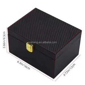 Fabrik schlüsselloser Faraday-Käfig für Auto mit schwarzer Kunstleder-Schale Diebstahlschutzschlüssel-Schutzhülle RFID-Signalblockerbox Faraday-Schachtel