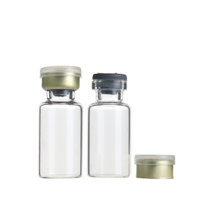 3ml Empty clear Small Glass Injection Vial Penicillin Bottle with Silicone <b>Plug</b> and Crimping Top Cap - Product Image 3