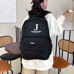 Jinjinxianbao Women's <b>Backpack</b> Gray <b>Large</b> Capacity Waterproof Computer Compartment <b>School</b> Travel <b>Backpack</b> Spring 2024 - Product Image 4