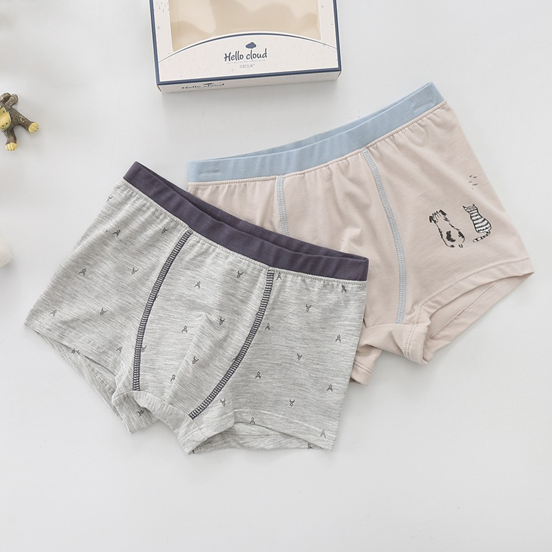210527XL15 детские трусы из дышащей хлопковой ткани для малышей, нижнее белье, боксеры, шорты, детская одежда из хлопка; Трусы-шортики для маленьких мальчиков, для детей от двух до шести лет модный детский нижнее белье с принтом