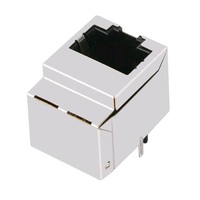 1-1840418-1 1000 Base-T 180-Grad-Ethernet-Steckverbinder mit Einzelport 10-poliger Vertikaler RJ45 Modularstecker