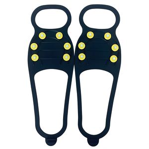 Nouvelles 1 paire de crampons à glace en TPE pour chaussures, installation facile, crampons à neige avec pointes antidérapantes pour la randonnée, l'escalade et l'utilisation hivernale - Product Image 4