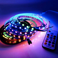 Impermeable programable 5050 60led Digital direccionable RGB ic pixel SK6812 WS2812 2812B WS2812B rgbic luces de tira de LED