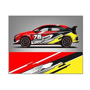 2023 Offre Spéciale autocollants muraux en vinyle, logo personnalisé, autocollants de voiture de <span class=keywords><strong>rallye</strong></span>, autocollants de décoration de voiture - Product Image 4