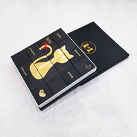 Logotipo personalizado Barra de chocolate Caja de papel de regalo Reciclable Chocolate Caja de embalaje rígida con inserciones