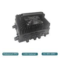 Chargeur de batterie OBC 3.3kw étanche IP67 72v 40a 84v 40a 96v 32a 144v 23a Lifepo4 Chargeur embarqué pour chariot élévateur électrique