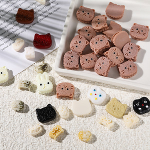 Accessoires de bijoux DIY en résine animaux de dessin animé, décorations de coque de téléphone en acrylique taille moyenne - Product Image 3