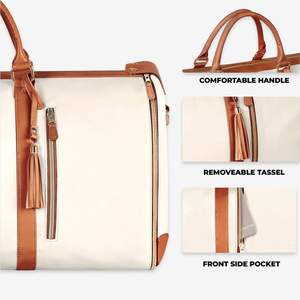 Wholesale Wholesale Leather Multi-Functional Foldable Garment Suit Handbag Travel Storage <b>Bag</b> for Men and Women - Product Image 4