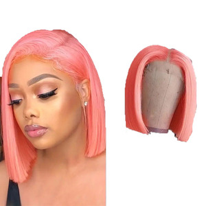 Perruques courtes bob tendance et abordables pour femmes, avec dentelle frontale HD, style brésilien et vietnamien, moelleuses et douces, en stock - Product Image 6