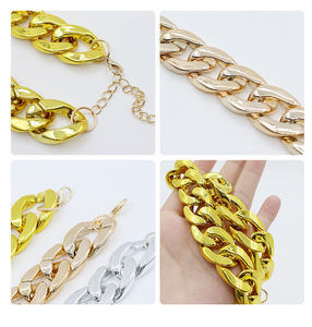 Venta al por mayor de accesorios de plástico Fighting <span class=keywords><strong>Bulldog</strong></span> <span class=keywords><strong>Bully</strong></span> Cadena de oro Collar de perro de tamaño pequeño Collar de mascota Accesorio de joyería - Product Image 5