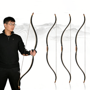 Arc traditionnel STARCN C2 20-40 Lbs, équipement de tir à l'arc, <span class=keywords><strong>composite</strong></span> bambou et époxy, longbow 140cm, arc monobloc pour tir et chasse - Product Image 1