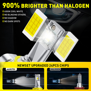 Ampoules de phare LED AUXITO A1 H11 11V 18V 20W 2500LM 6500K Blanc 1:1 Ampoules de phare HID - Product Image 3