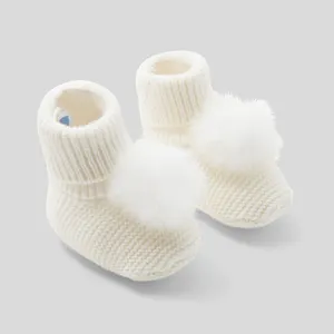 Luxus Feine Kaschmir gestrickte neugeborene Babys chuhe Kaschmir Socken