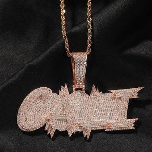 Colgante de Lujo de Plata de Ley 925 con Moissanita, Joyería de Moda Hip Hop Unisex, Amuleto, Regalo para Fiesta, Pieza Destacada - Product Image 1