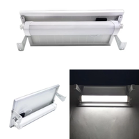 Lampe solaire à LED pour extérieur, tube lumineux 20W, panneau solaire, batterie Li-ion, étanche IP65, détecteur de mouvement PIR, 4 modes de fonctionnement