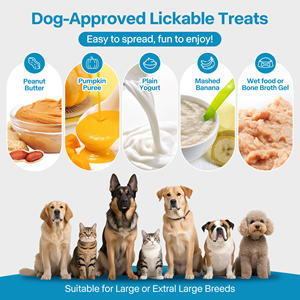 Summer <b>Cooling</b> Silicone Dog Lick Mat Freeze Cup with Strong Suction Peanut Butter Freezable Treat <b>Pad</b> Cups Slow Feeder for Dogs - Product Image 5