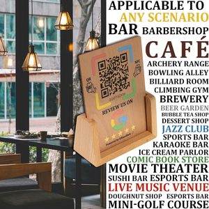 卸売カスタム木製ディスプレイスタンド NFCチップ <span class=keywords><strong>QR</strong></span>コードで簡単な顧客レビューを促進し、ビジネスを強化 小規模ビジネスの必需品 アプリ不要 - Product Image 6