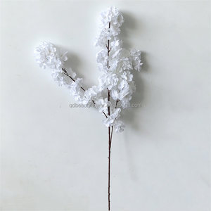 Fleurs de <span class=keywords><strong>cerisier</strong></span> artificielles L-220 abordables, <span class=keywords><strong>en</strong></span> soie, blanches, réalistes, style Sakura japonais, pour décoration de mariage, maison, Noël, <span class=keywords><strong>en</strong></span> gros - Product Image 6