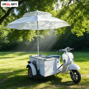 Bicicleta Eléctrica para Café, Triciclo Personalizable con Fibra de Vidrio para Cafetería Móvil, Carrito de Mano para Helados y Paletas Italianas - Product Image 6