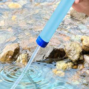 Paille filtrante à eau portable pour l'extérieur, purificateur en matériau PP, réservoir intégré, mousqueton pour la randonnée, l'aventure et le camping - Product Image 6