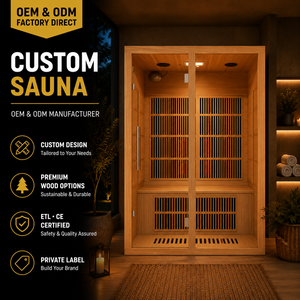 Sauna Infrarroja Seca Personalizada HG para 2 Personas con Ensamblaje Modular para Proyectos de Hogar, Hotel y Bienestar - Product Image 2