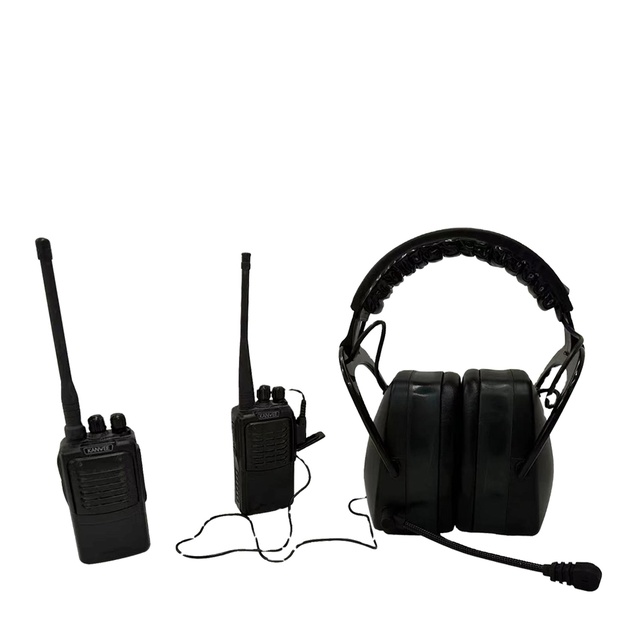 Professional Heavy-Duty ABS Material Walkie-talkie  Earmuffs Built-In Two-Way Radio Hearing Protection Headset