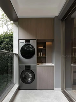 Meubles de rangement pour buanderie, armoire sous évier avec machine à laver, armoires de buanderie modernes