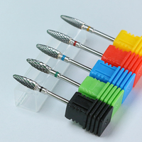 Broca de llama pequeña de 2,35mm, brocas de carburo para uñas, bandas de lijado para taladro de uñas eléctrico XF Extra fino