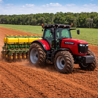 Tracteur diesel 40/60/80/100 CV avec rotoculteur et semoir, tracteur compact pour ferme maraîchère et petit équipement agricole