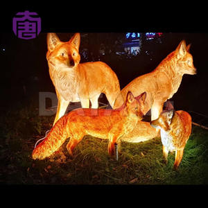 Lámpara decorativa de zorro de dibujos animados, luz LED para paisajes, jardín, parque, eventos festivos, decoración ambiental - Product Image 6