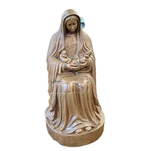 MUSI Art Decoration Life Size Human Sculpture Bronze Mary Of Unborn Statue