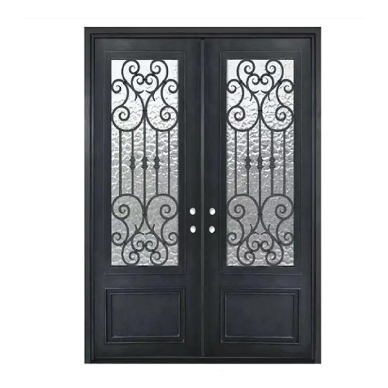 ABYAT hierro insonorizado doble puerta precios puerta de hierro para el hogar