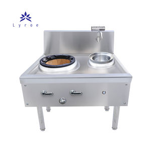 Lyroe Cuisinière à gaz professionnelle en acier inoxydable améliorée pour restaurant, brûleur <span class=keywords><strong>de</strong></span> wok commercial pour cuisine chinoise - Product Image 3