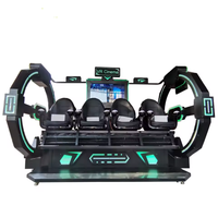 Simulateur de vol 9D VR, jeu de tir, 4 sièges, machine de réalité virtuelle avec écran HD