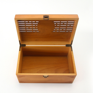 Durable Space-Saving <b>Wooden</b> Hollow Storage <b>Box</b> with <b>Lock</b> Modern Design for Home Decoration Jewelry Organizer - Product Image 5