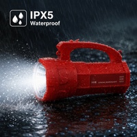 Projecteur de sécurité d'urgence imprimé avec logo OEM, léger, résistant aux chocs, lampe de travail portable pour pompiers et patrouilles