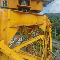 Grue à tour auto-élevante à grande vitesse avec une capacité de 12 tonnes et une hauteur de levage de 60 m pour la construction d'ouvrages d'ingénierie