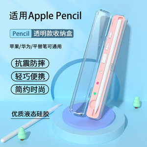 Estuche para lápices de Apple, cierre de plástico transparente con clip para escuelas, oficinas, diseño novedoso, almacenamiento de gran capacidad - Product Image 5