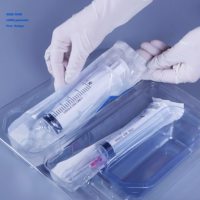 Emballage médical OEM de seringues jetables personnalisées Emballage blister en plastique médical