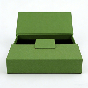 Cajas Cuadradas de Doble Puerta, Empaque de Papel Ecológico <span class=keywords><strong>para</strong></span> Regalos, Joyería, Recuerdos, Contenedor Personalizado en Tamaño, Color y con Logotipo - Product Image 3