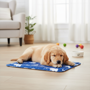 Köpekler için Modern PVC yaz soğutma <span class=keywords><strong>mat</strong></span>ı çiçek desen kare tasarım yıkanabilir katlanabilir isırma-çizilmeye dayanıklı dış mekan kullanımı için - Product Image 1