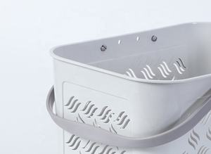 Scavato rettangolare di <span class=keywords><strong>plastica</strong></span> cestino di immagazzinaggio con la copertura lino cestino documento di office cassa Lavanderia cestino di vestiti giocattolo - Product Image 5